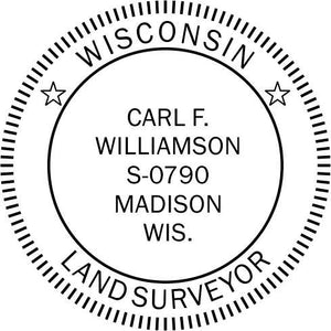 Wisconsin Land Surveyor Stamp and Seal - Prostamps