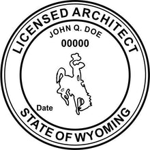 Wyoming Architect Stamp and Seal - Prostamps