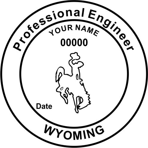Wyoming Engineer Stamp and Seal - Prostamps