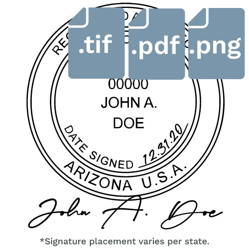 Digital Stamp with Signature Files - PDF, PNG, TIF - Prostamps