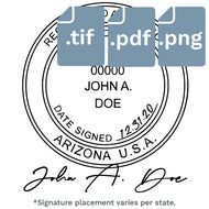 Digital Stamp with Signature Files - PDF, PNG, TIF - Prostamps